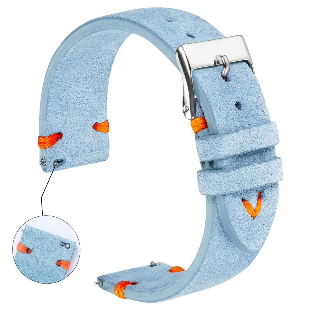 Suede Strap Watch - Suede Watch Straps 18mm 20mm Hand