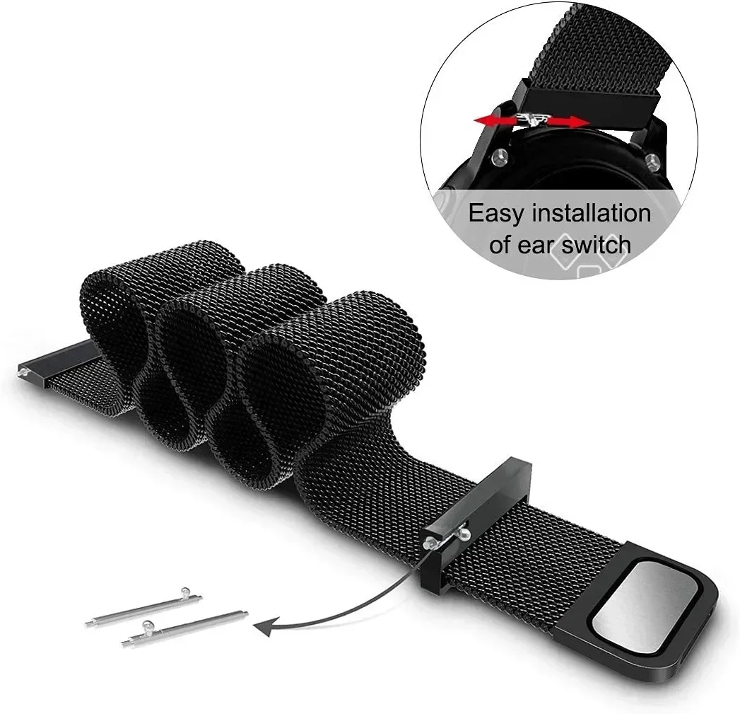 22mm 20mm Mesh Loop For Garmin - مراجعة Milanese Loop Magnetic وسعره