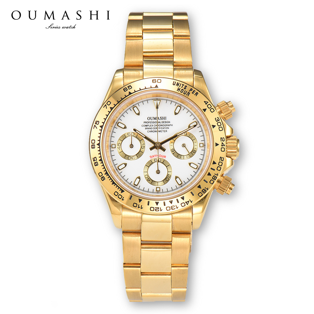39mm VK63 watch Gold Stainless - مراجعة Stainless Bracelet Diver وسعره