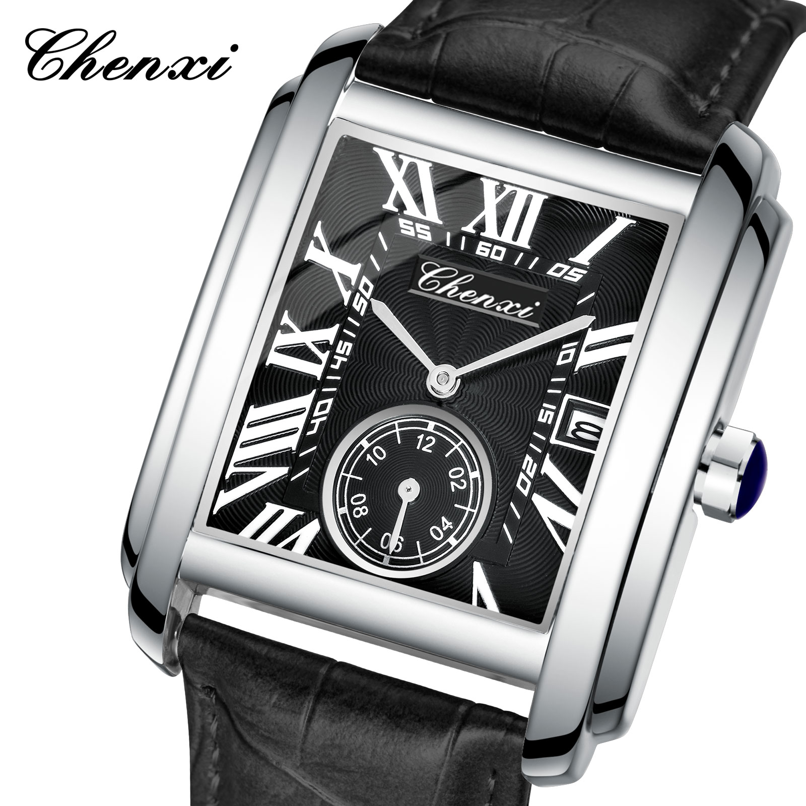 Chenxi 8216 New Fashion Boy Cl - مراجعة Leather Watch Band Men وسعره