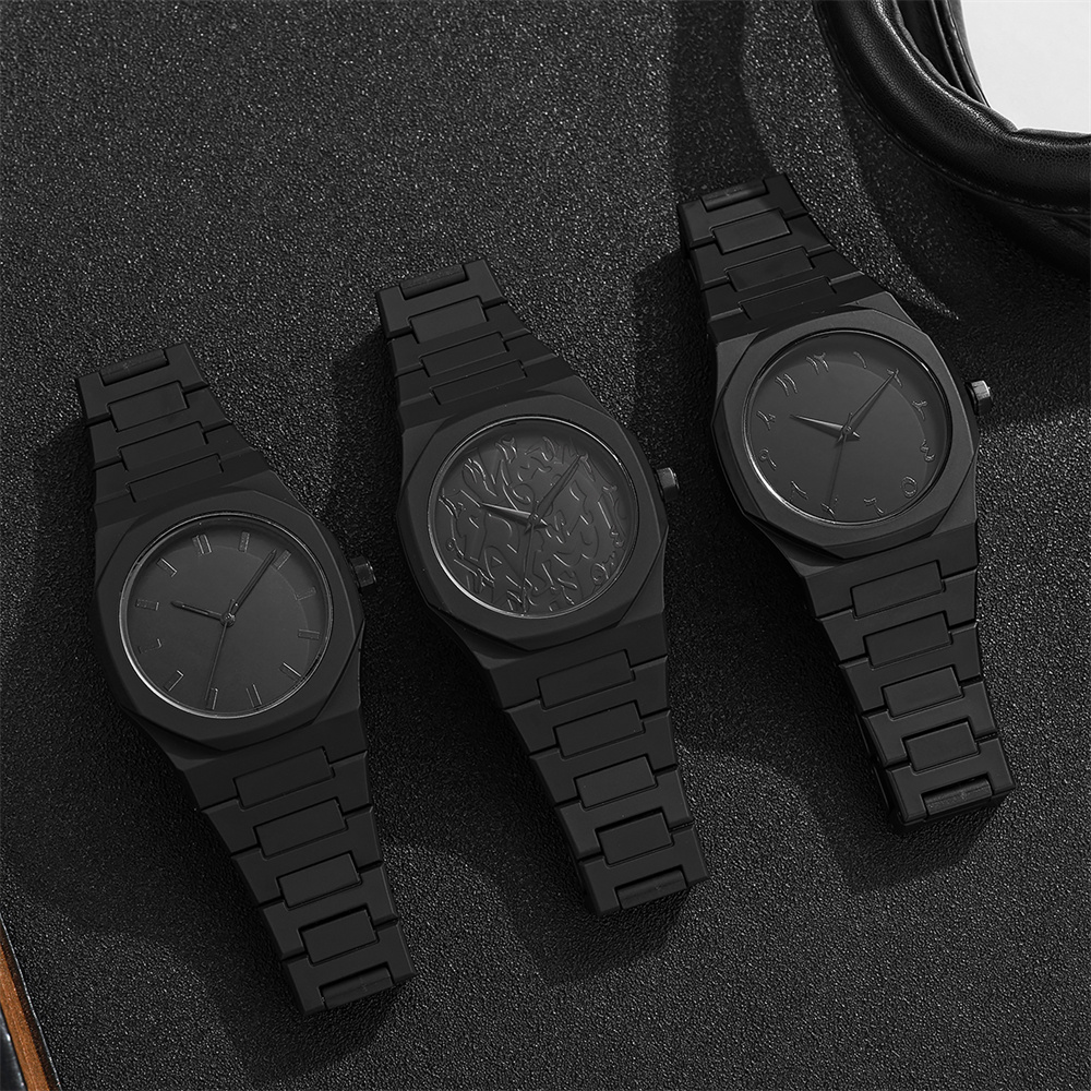 Men's Fashion Simple Black Lar - مراجعة Butterfly Clasp Deployant وسعره