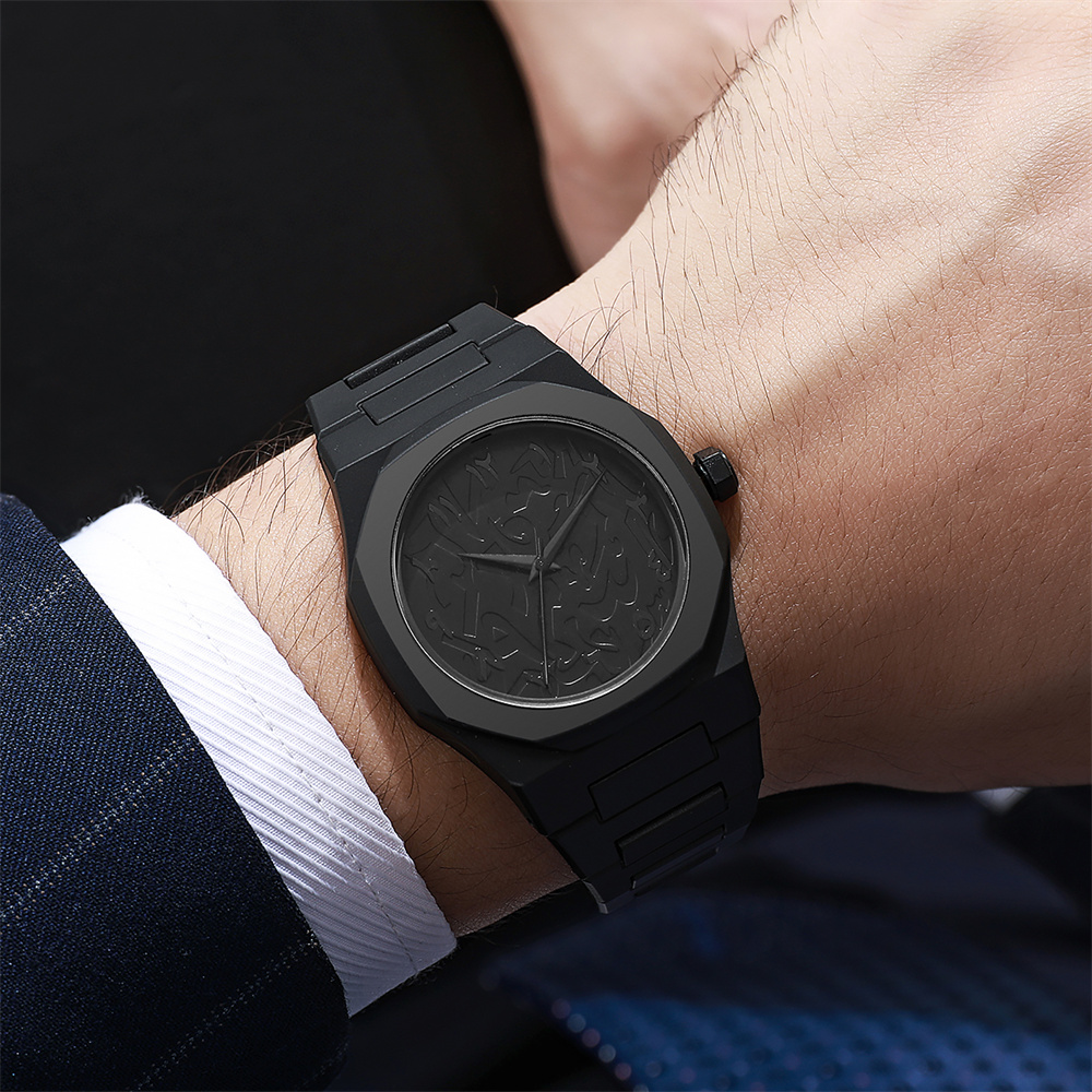 Men's Fashion Simple Black Lar - مراجعة Butterfly Clasp Deployant وسعره