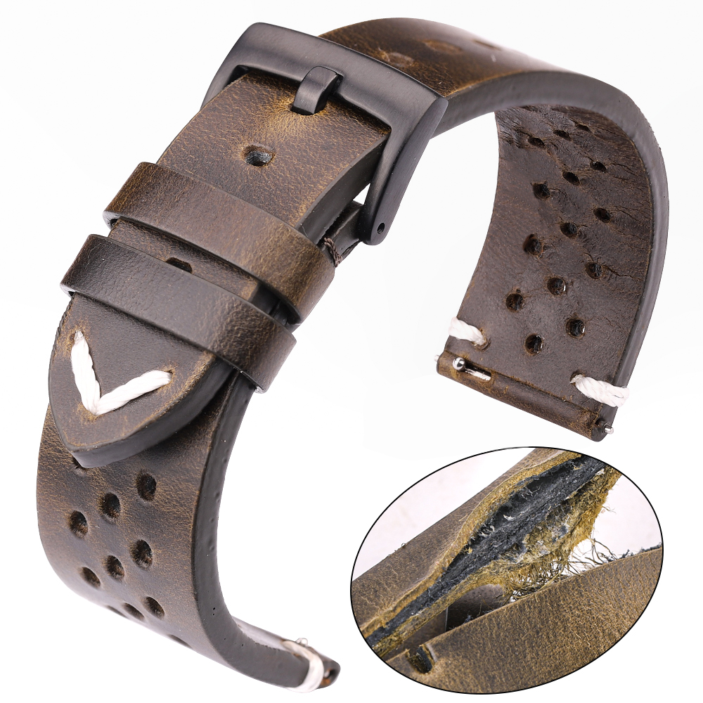 Breathable Genuine Leather Qui - مراجعة Nato Strap Nylon وسعره