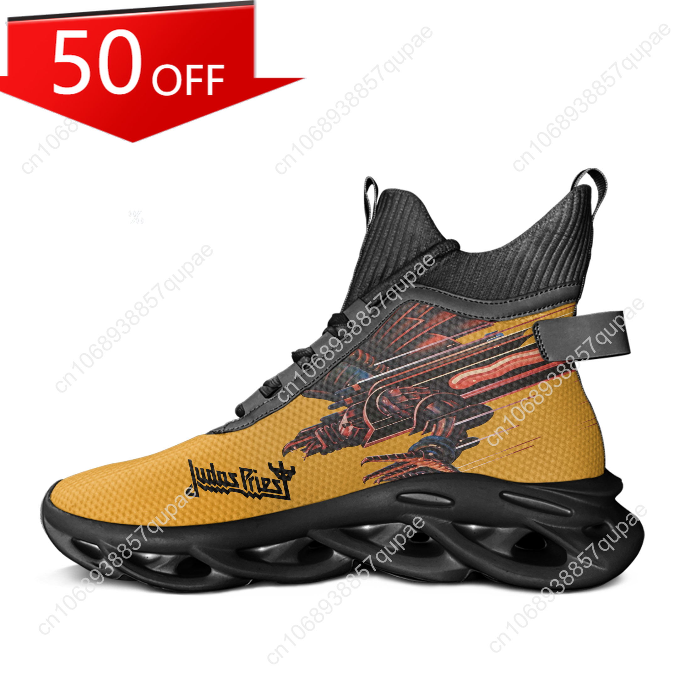 Judas Priest High Top Flats Sn - مراجعة Mesh Strap Metal وسعره