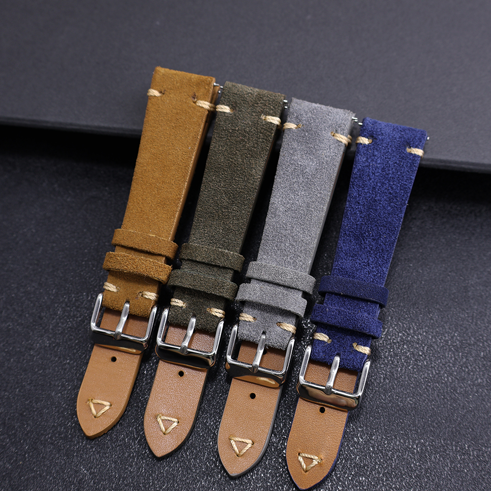 Suede Leather Watch Strap 20mm - مراجعة Suede Strap Watch وسعره