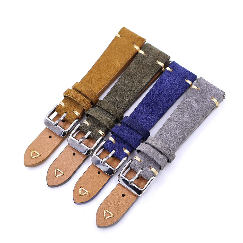 Suede Leather Watch Strap 20mm - مراجعة Suede Strap Watch وسعره