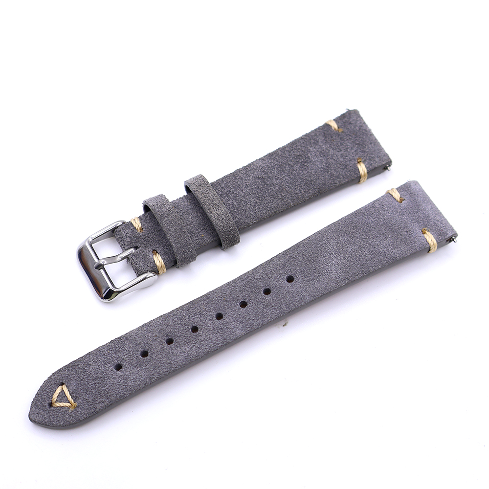 Suede Leather Watch Strap 20mm - مراجعة Suede Strap Watch وسعره