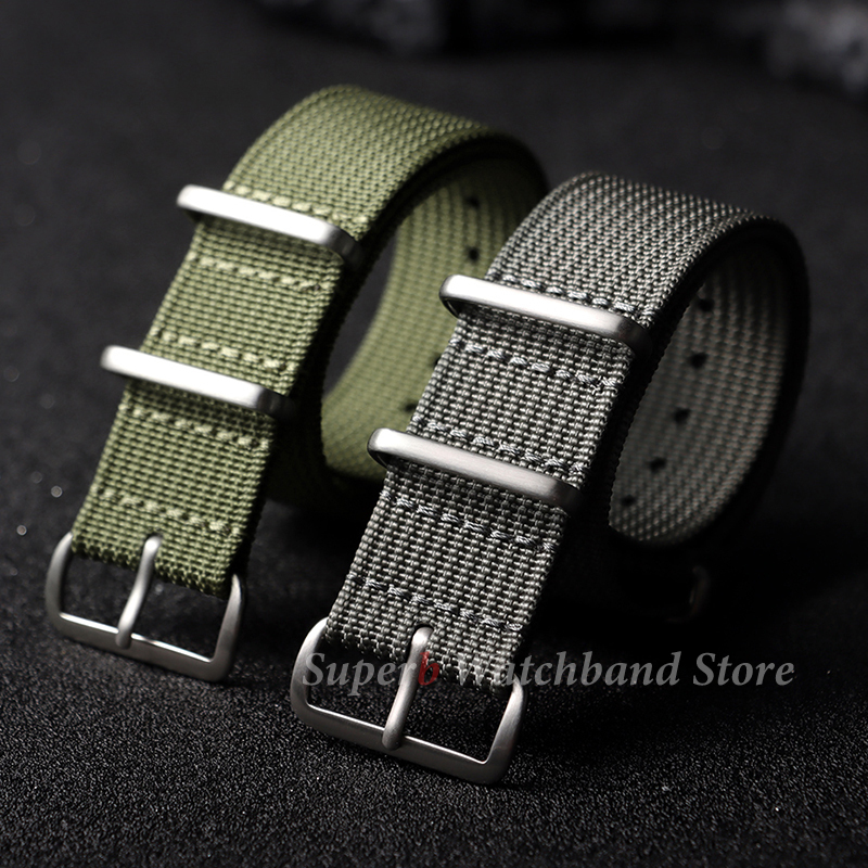 18mm 19mm 20mm 22mm New Ribbed - مراجعة Canvas Strap Watch وسعره