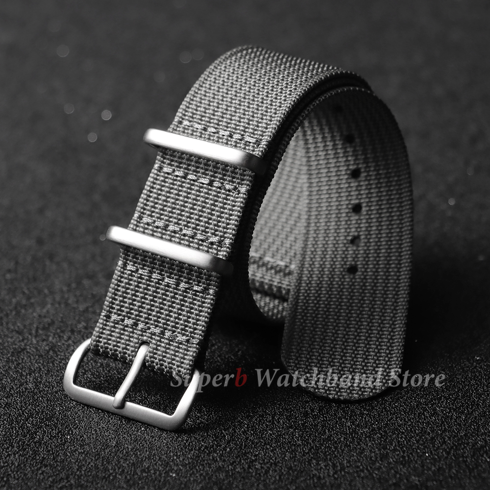 18mm 19mm 20mm 22mm New Ribbed - مراجعة Canvas Strap Watch وسعره