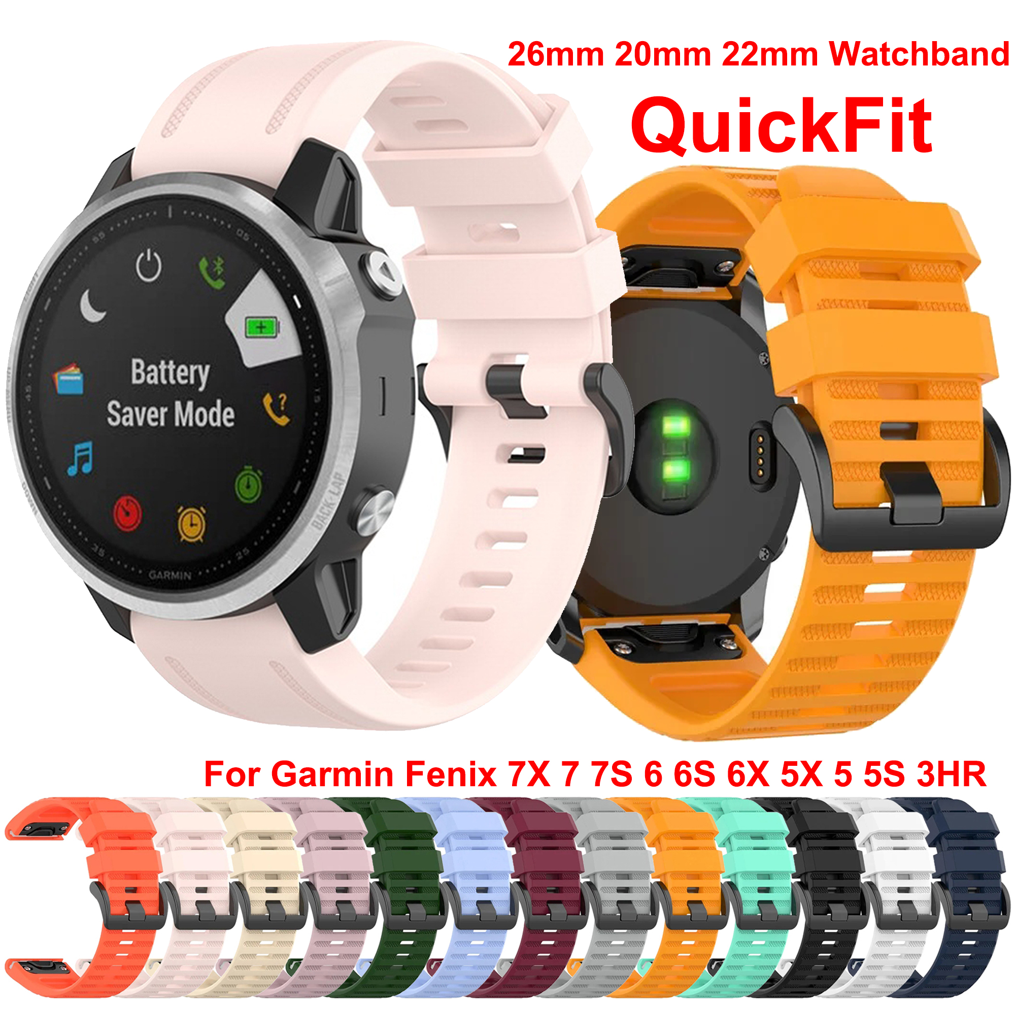Watch Bands For Garmin Fenix 8 - مراجعة Silicone Watch Band 22Mm وسعره