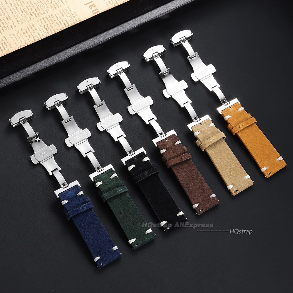Suede Leather Watch Strap 18mm - مراجعة Suede Strap Watch وسعره