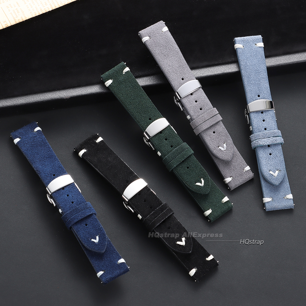 Suede Leather Watch Strap 18mm - مراجعة Suede Strap Watch وسعره