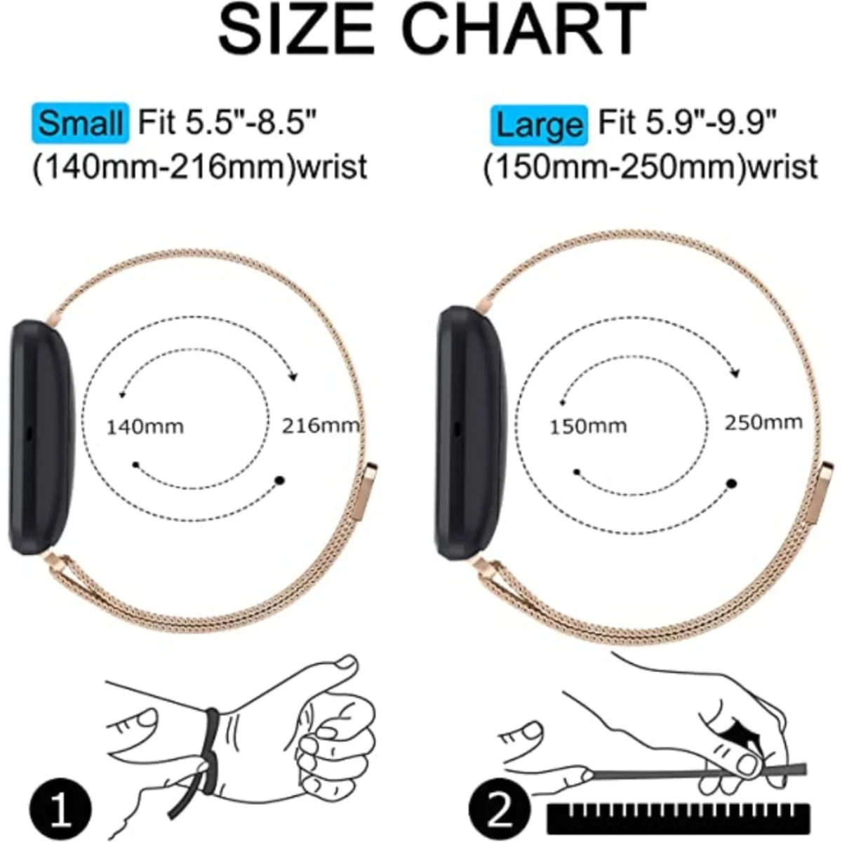 Milanese Strap for Fitbit Vers - مراجعة Milanese Loop Magnetic وسعره