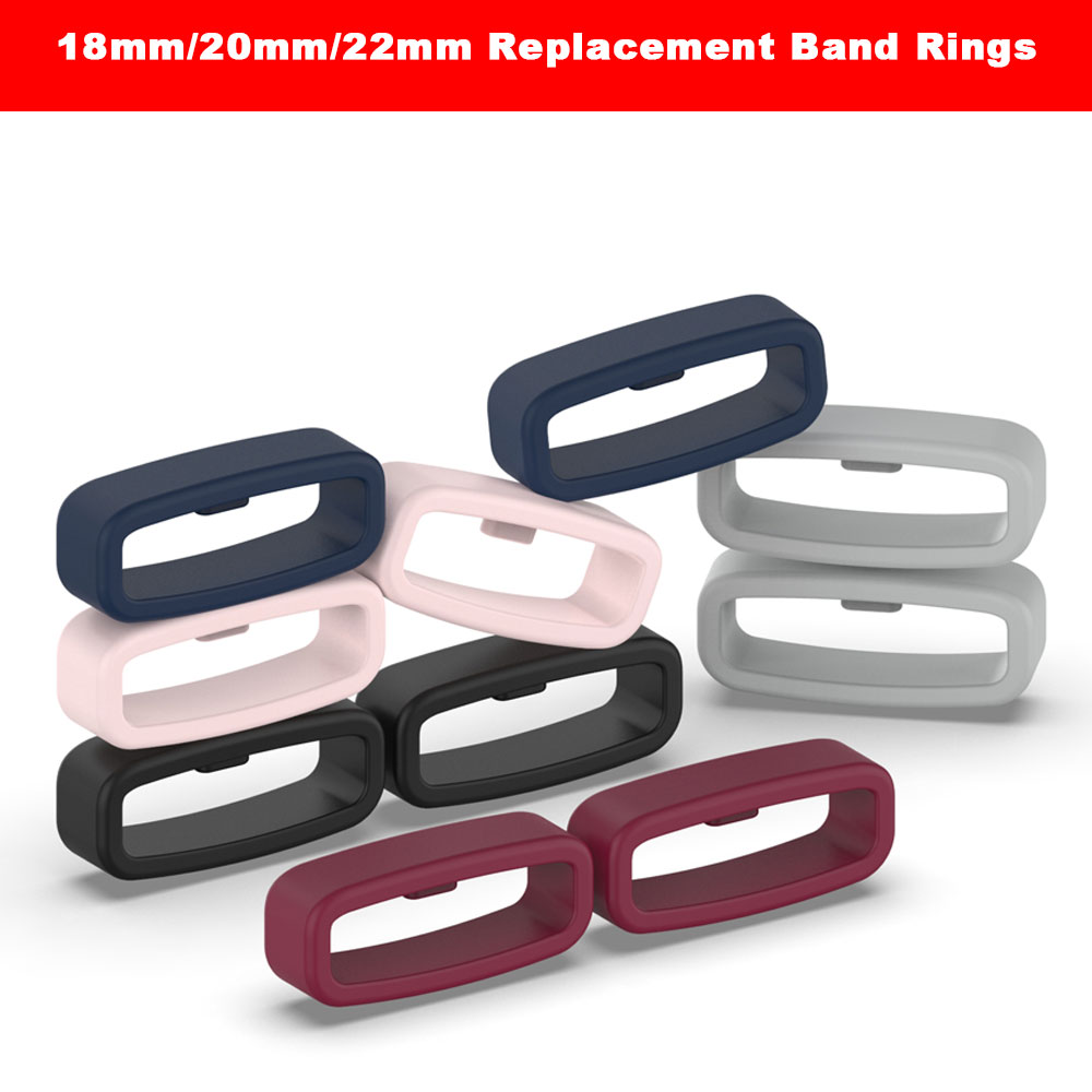 18 20 22mm Watch Band Ring Rub - مراجعة Silicone Watch Band 22Mm وسعره