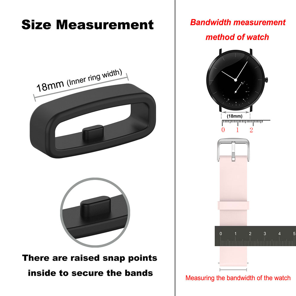 18 20 22mm Watch Band Ring Rub - مراجعة Silicone Watch Band 22Mm وسعره