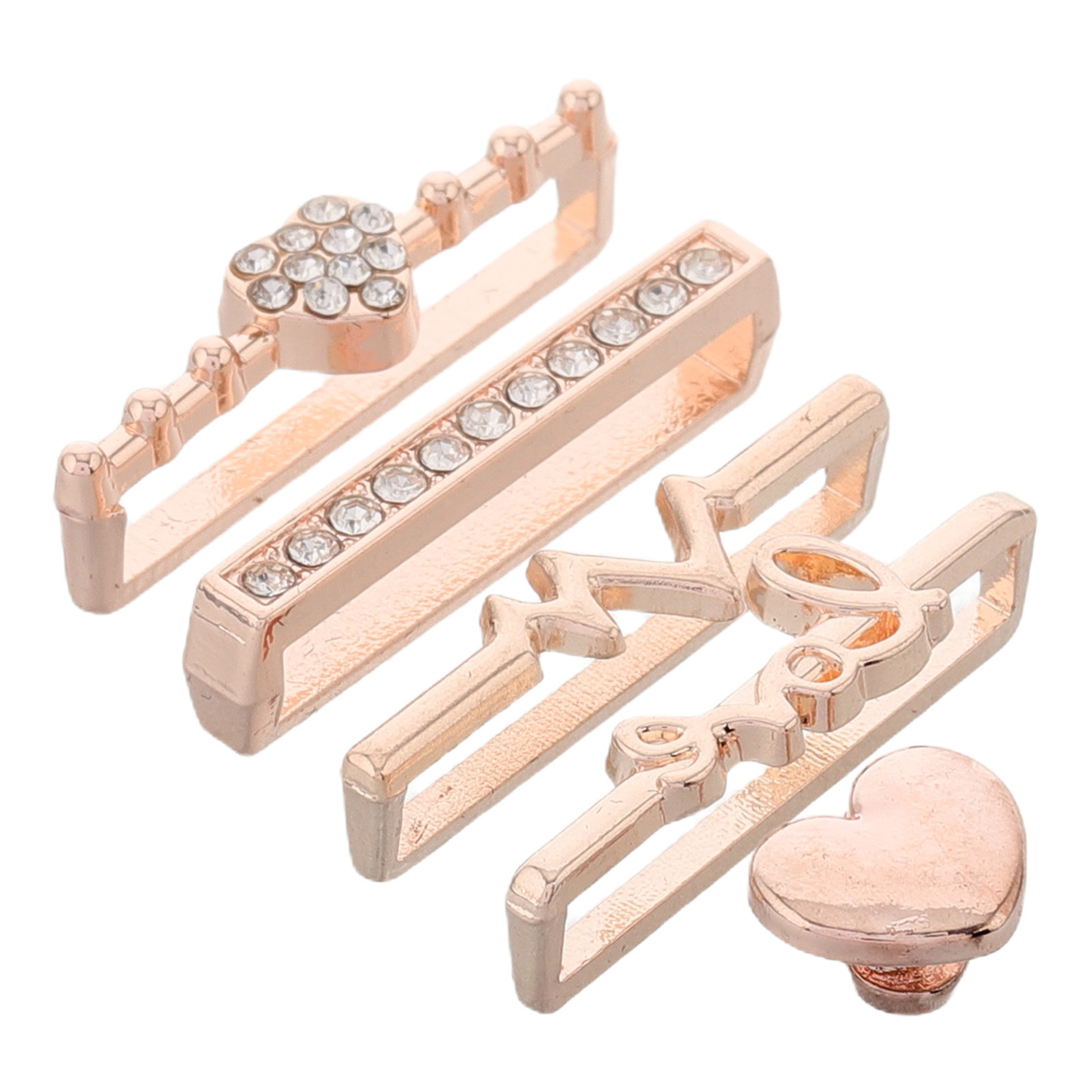 5Pcs Heart Design Watch Band D - مراجعة Mesh Strap Metal وسعره