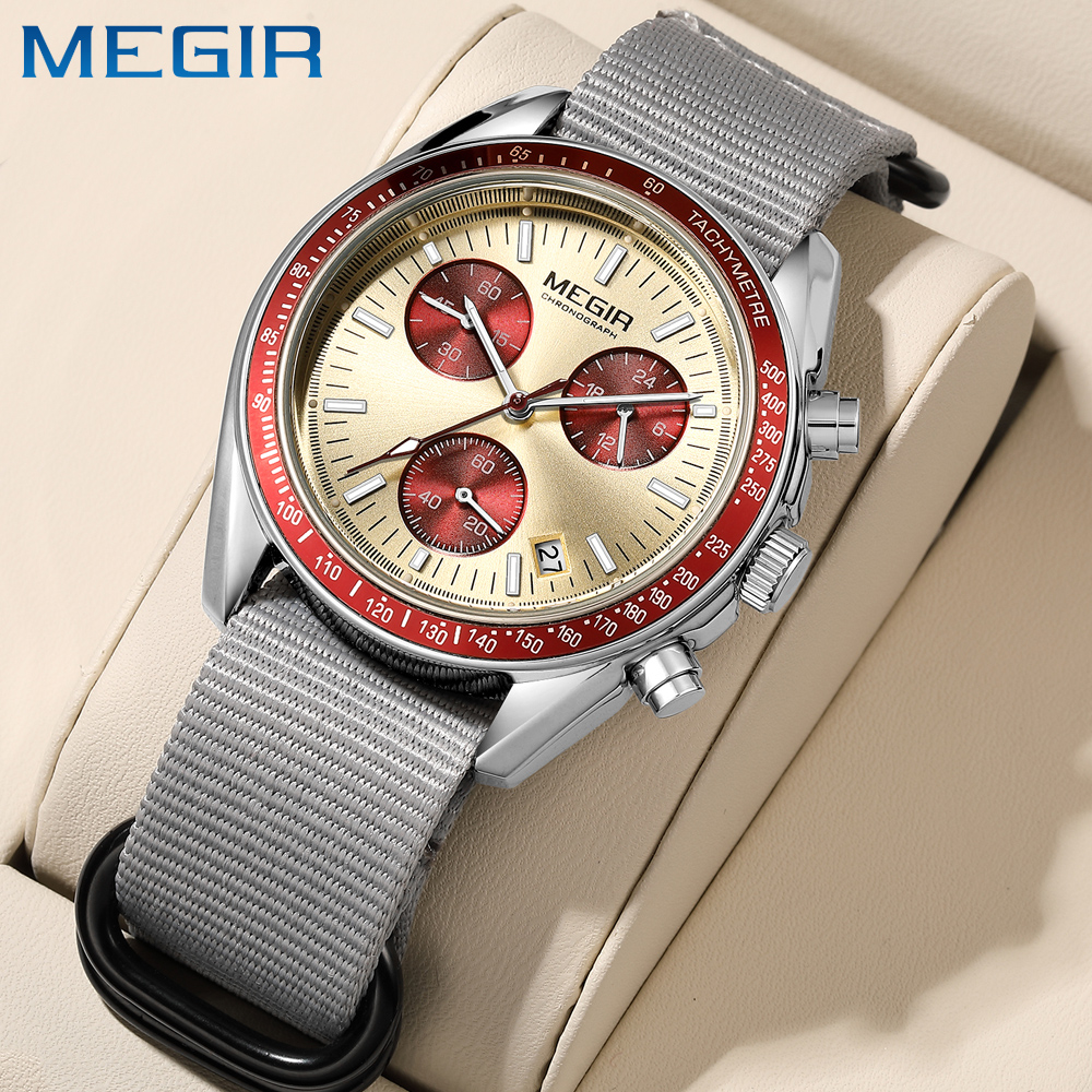 MEGIR New Luxury Men's Watches - مراجعة Canvas Strap Watch وسعره