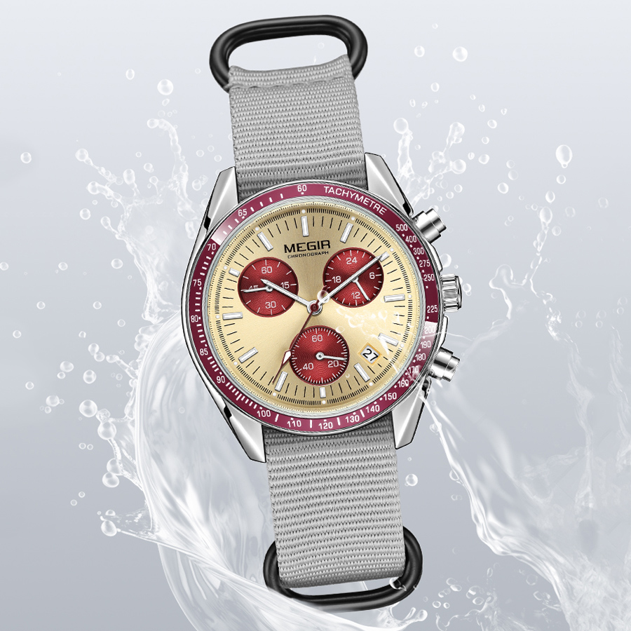MEGIR New Luxury Men's Watches - مراجعة Canvas Strap Watch وسعره