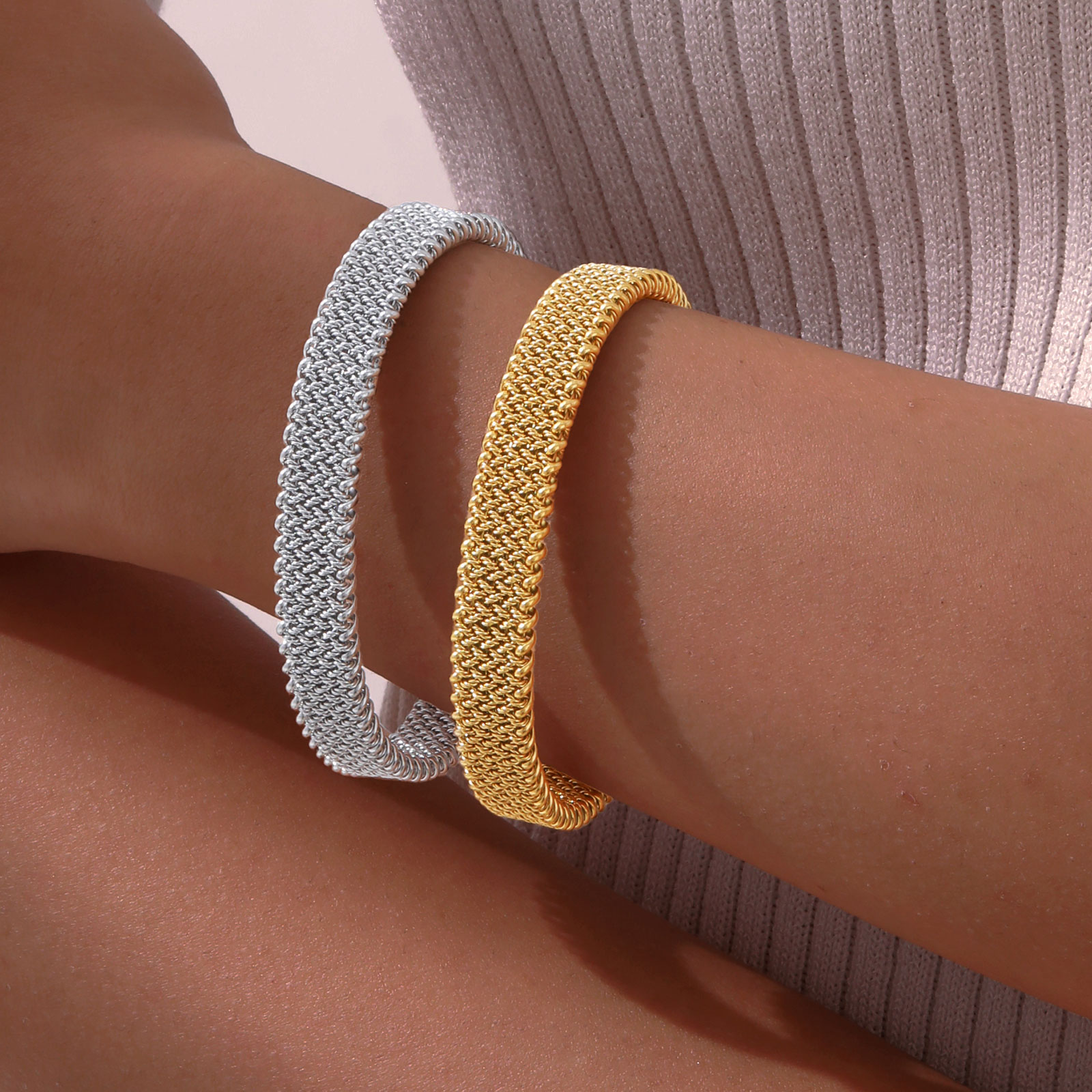 10mm Braided Stretch Strap Ope - مراجعة Mesh Strap Metal وسعره