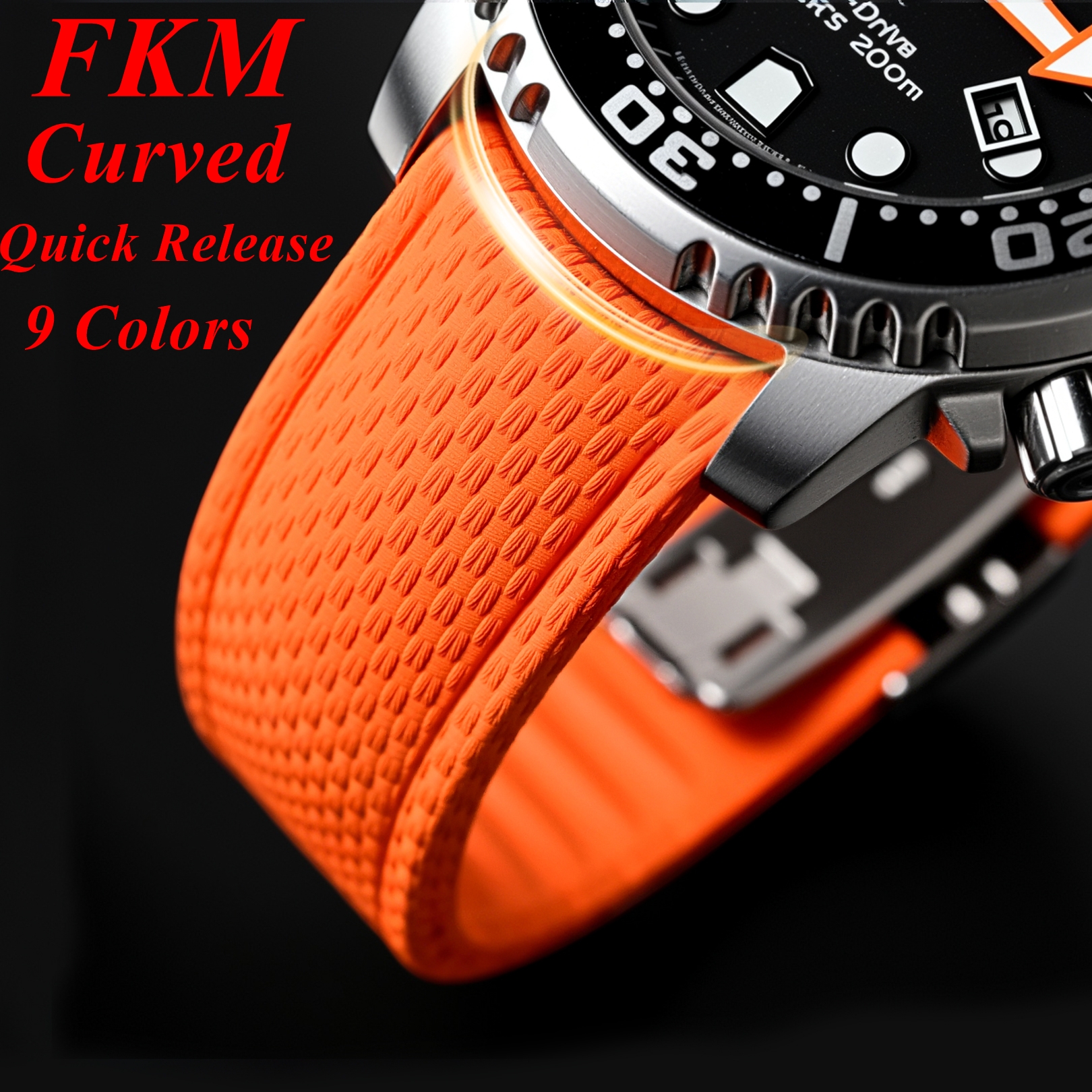 New CTS 18/19/20/21/22/24mm Cu - مراجعة Rubber Strap Diver وسعره