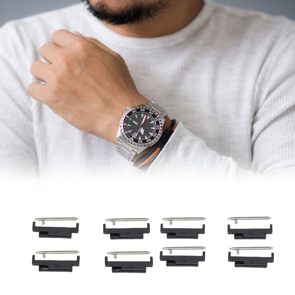 4 Pairs Metal Metal Watch Band - مراجعة Strap Change Adapter وسعره