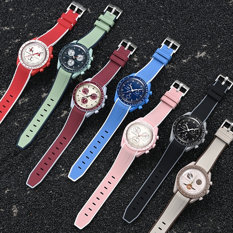 For Omega Swatch 20mm Curve Wa - مراجعة Buckle Pin Ss وسعره