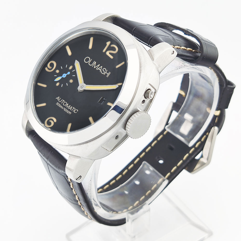 44mm Men's watch Seagull st255 - مراجعة Stainless Bracelet Diver وسعره