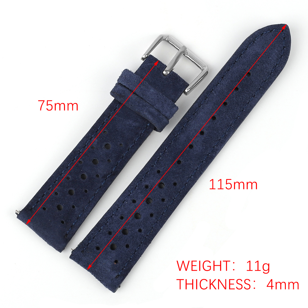 Suede Leather Watch Band 18mm  - مراجعة Suede Strap Watch وسعره