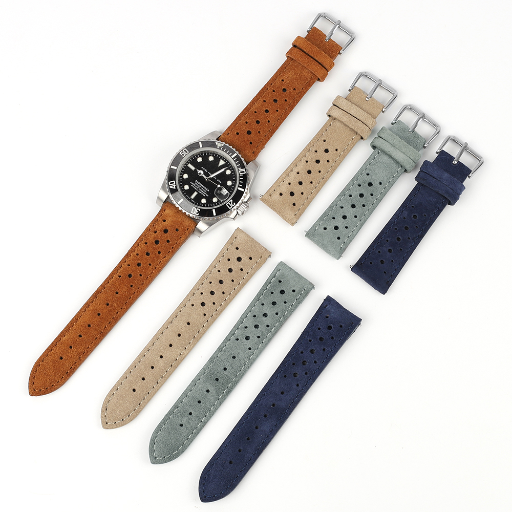 Suede Leather Watch Band 18mm  - مراجعة Suede Strap Watch وسعره