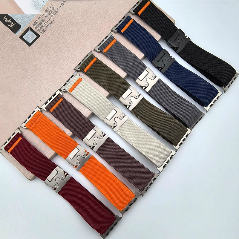 Nylon Strap for Apple Watch ba - مراجعة Parachute Strap Elastic وسعره