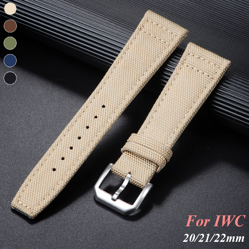 Nylon Canvas Watch Strap for I - مراجعة Canvas Strap Watch وسعره