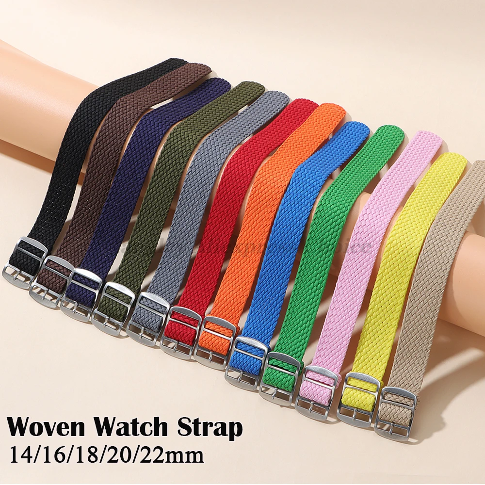 14mm 16mm 18mm 20mm 22mm Fabri - مراجعة Perlon Strap Woven وسعره