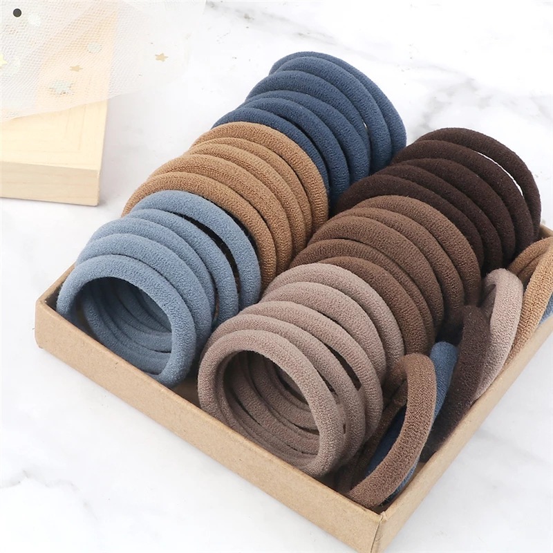 50PCS/Set Women Girls Basic Ha - مراجعة Silicone Band Women وسعره