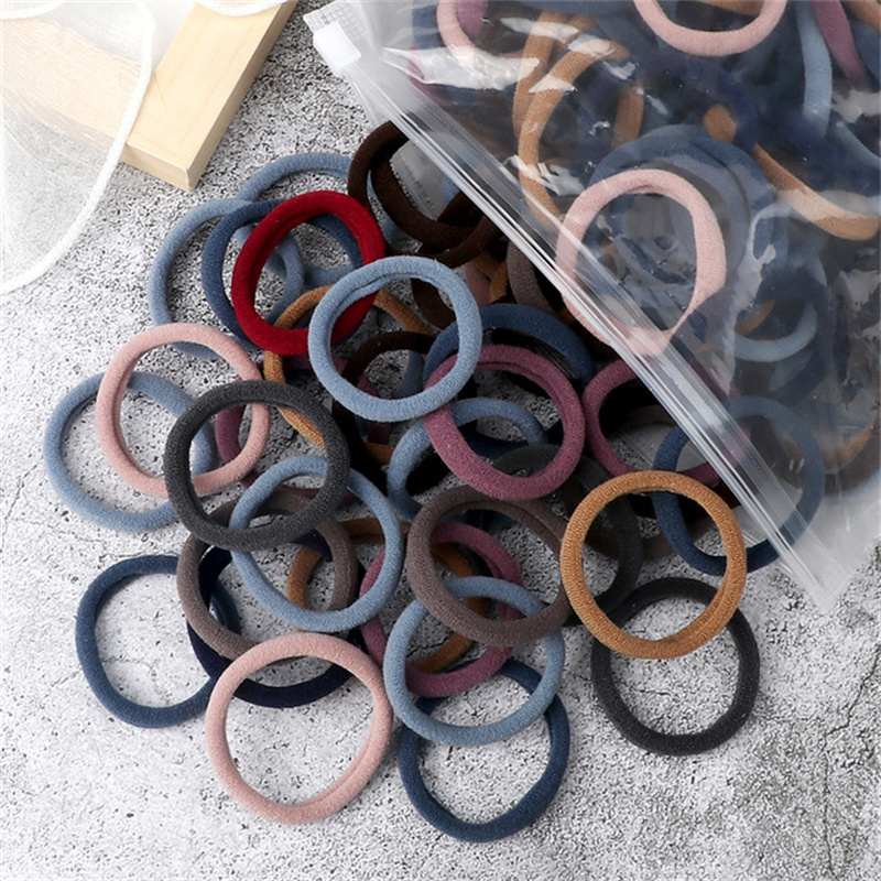 50PCS/Set Women Girls Basic Ha - مراجعة Silicone Band Women وسعره