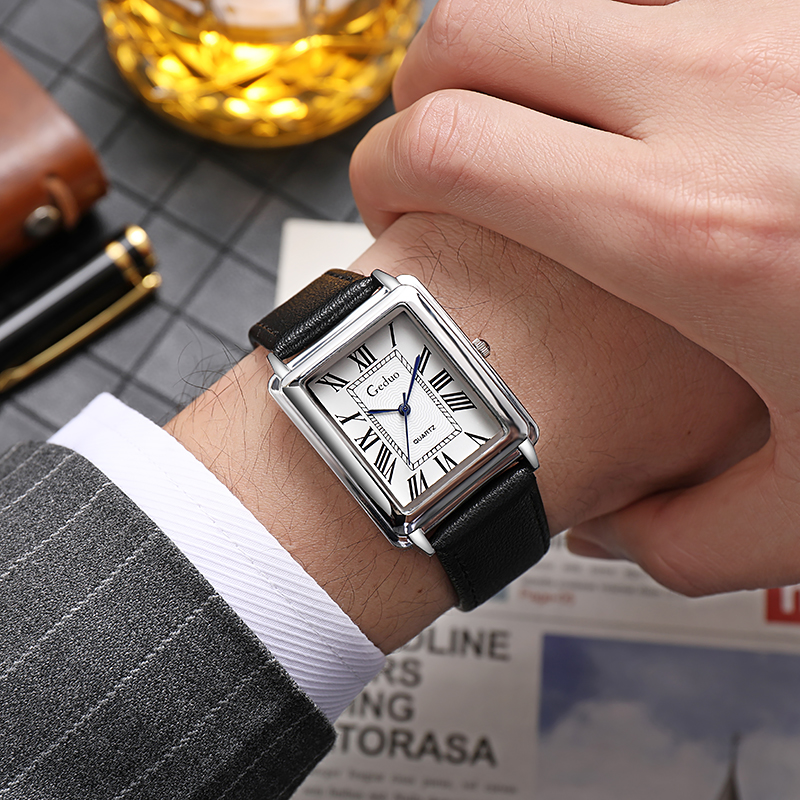 New Fashion Luxury Designer Re - مراجعة Leather Watch Band Men وسعره