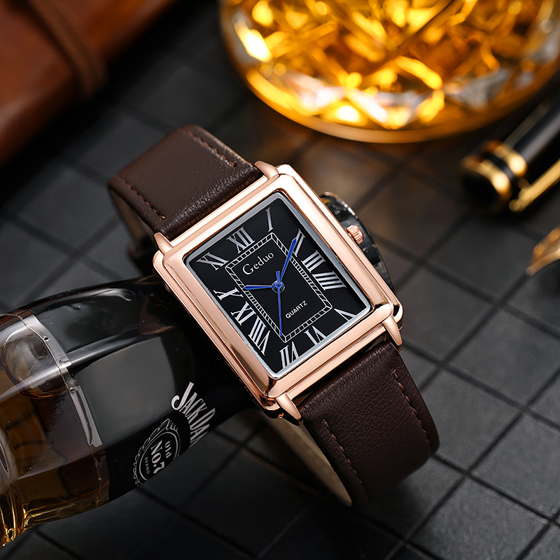 New Fashion Luxury Designer Re - مراجعة Leather Watch Band Men وسعره