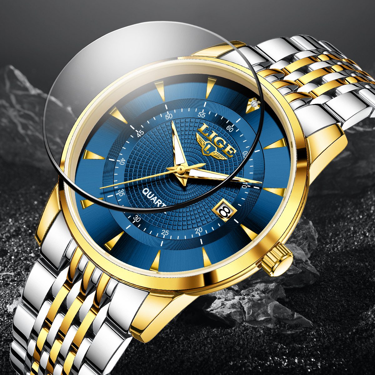 LIGE New 2025 Luxury Man Watch - مراجعة Stainless Bracelet Diver وسعره