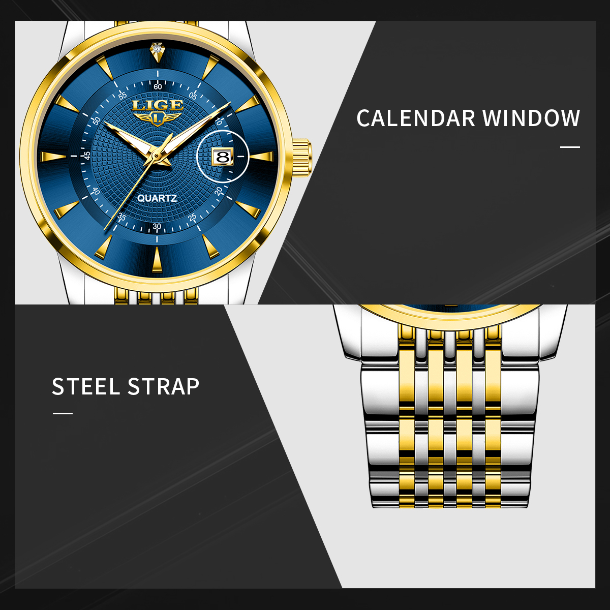 LIGE New 2025 Luxury Man Watch - مراجعة Stainless Bracelet Diver وسعره