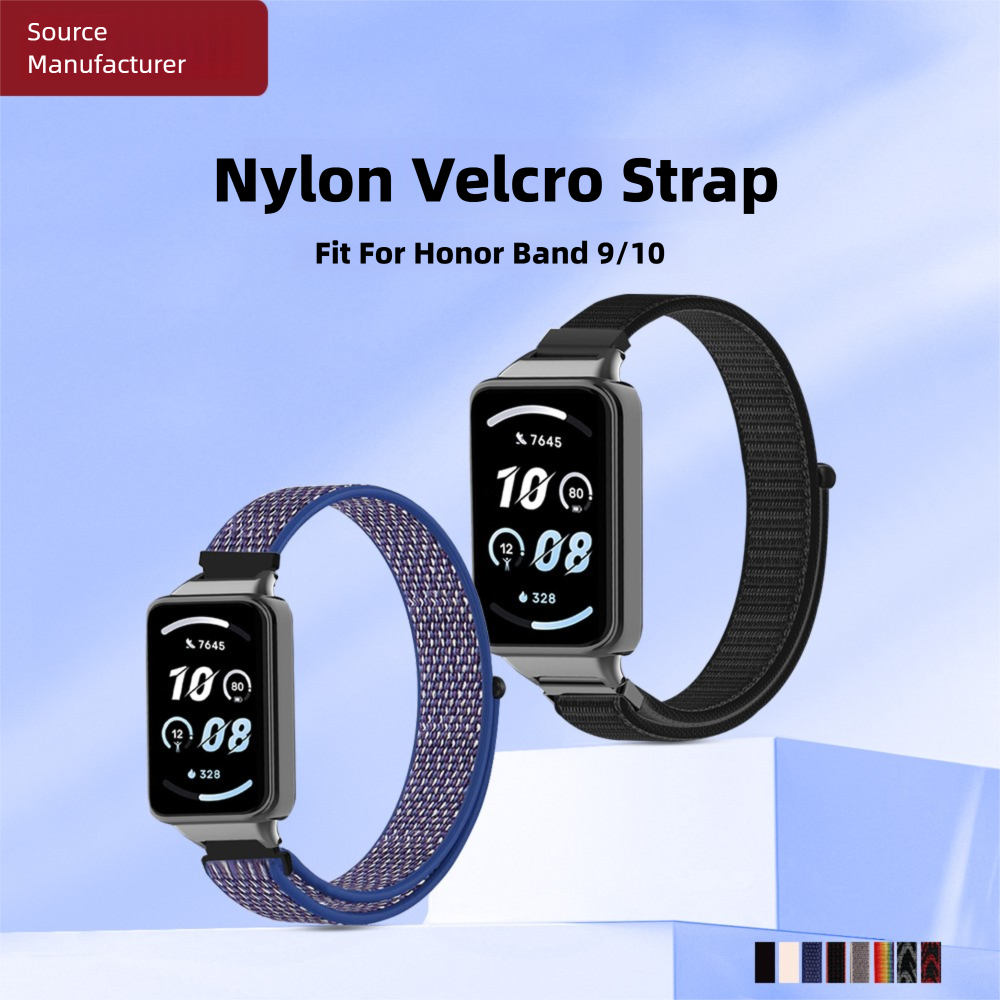 Watchband For Honor Band 10 9  - مراجعة Sport Loop Velcro وسعره
