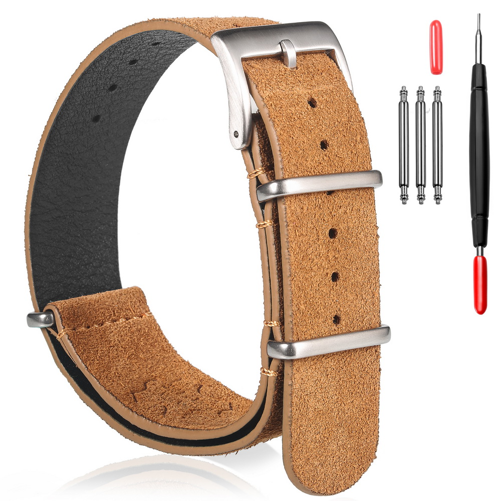 HEMSUT Genuine Leather Watch B - مراجعة Tropic Strap Vintage وسعره