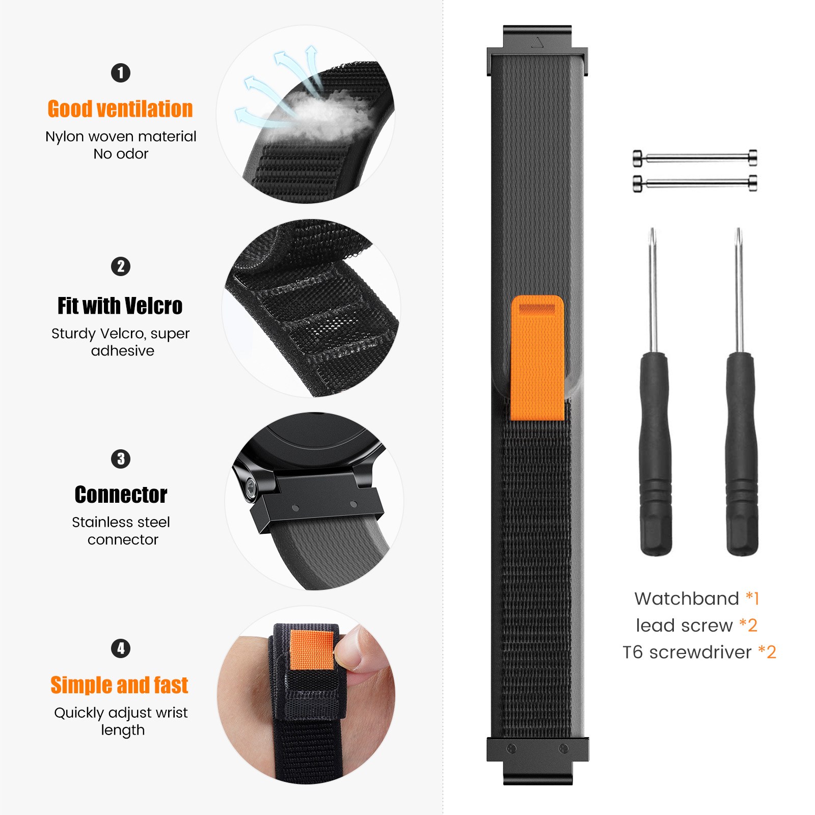 New Sports Nylon Loop Strap Fo - مراجعة Sport Loop Velcro وسعره