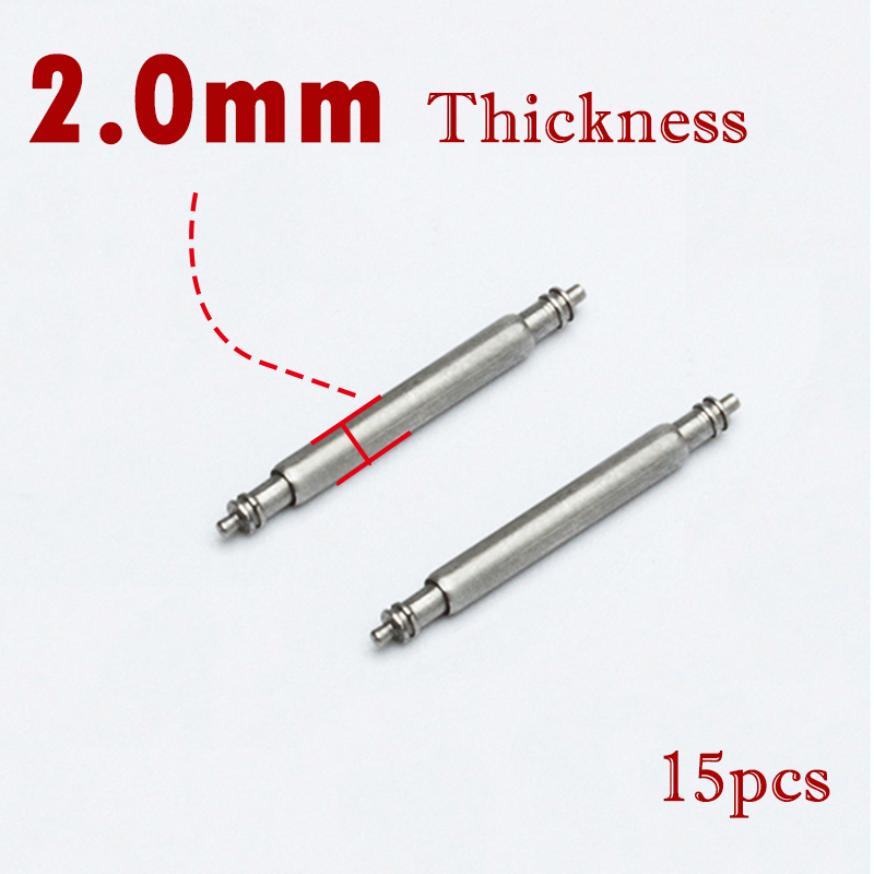 15pcs Watch Band Pin 2.0mm Dia - مراجعة Spring Bar Tool Set وسعره