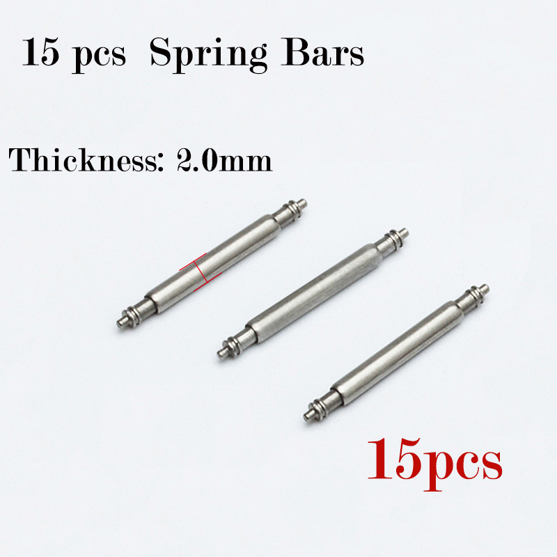 15pcs Watch Band Pin 2.0mm Dia - مراجعة Spring Bar Tool Set وسعره