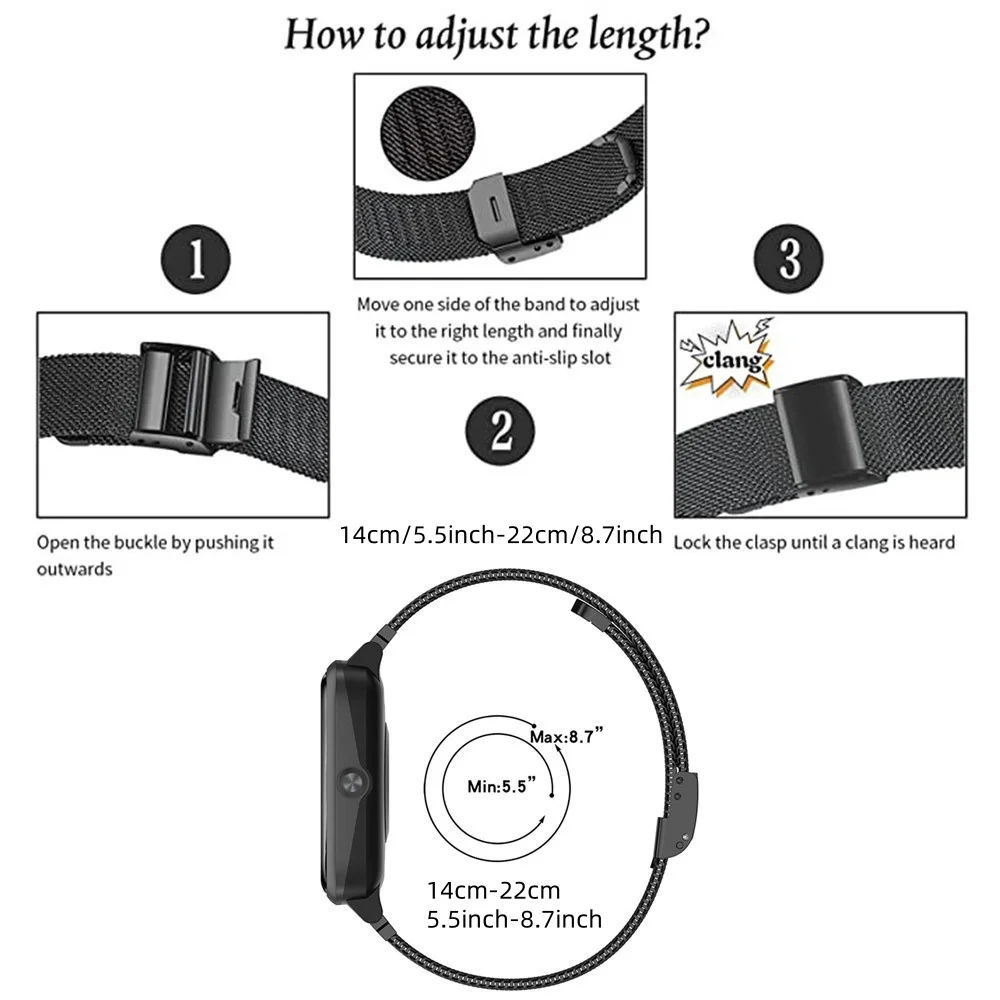 Metal Bands for Honor Watch 4  - مراجعة Mesh Strap Metal وسعره