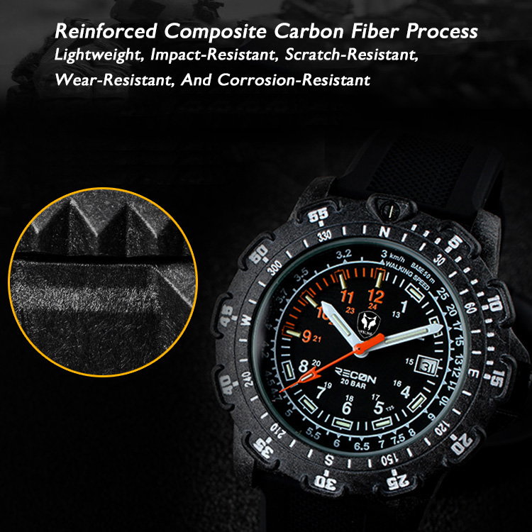 Hnlgnox Mens Pilot Watches Spo - مراجعة Rubber Strap Diver وسعره