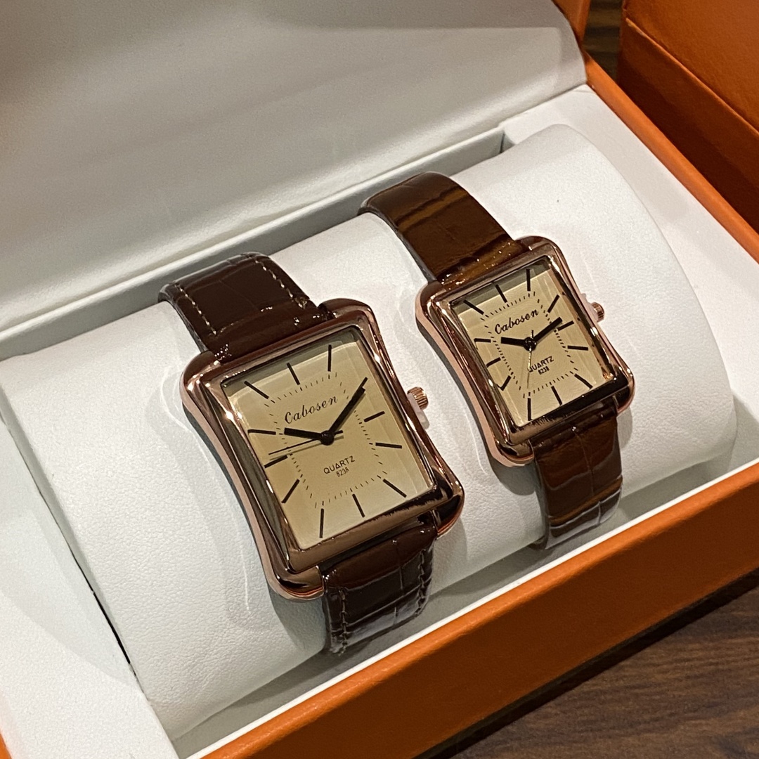 Couple Watch Quartz Movement B - مراجعة Leather Watch Band Men وسعره