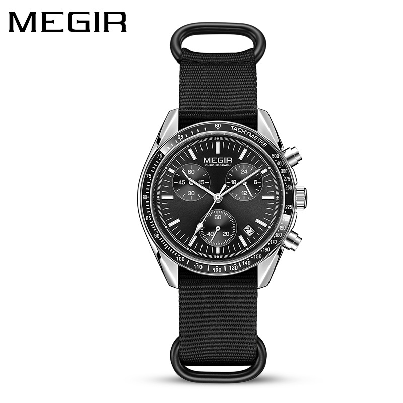 MEGIR 2247 Men's Luxury Quartz - مراجعة Canvas Strap Watch وسعره