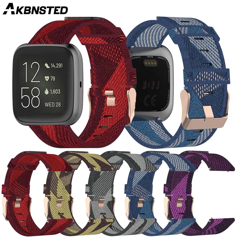 AKBNSTED 22MM Camouflage Nylon - مراجعة Canvas Strap Watch وسعره