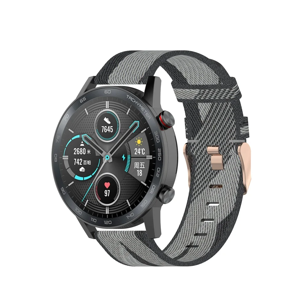 AKBNSTED 22MM Camouflage Nylon - مراجعة Canvas Strap Watch وسعره
