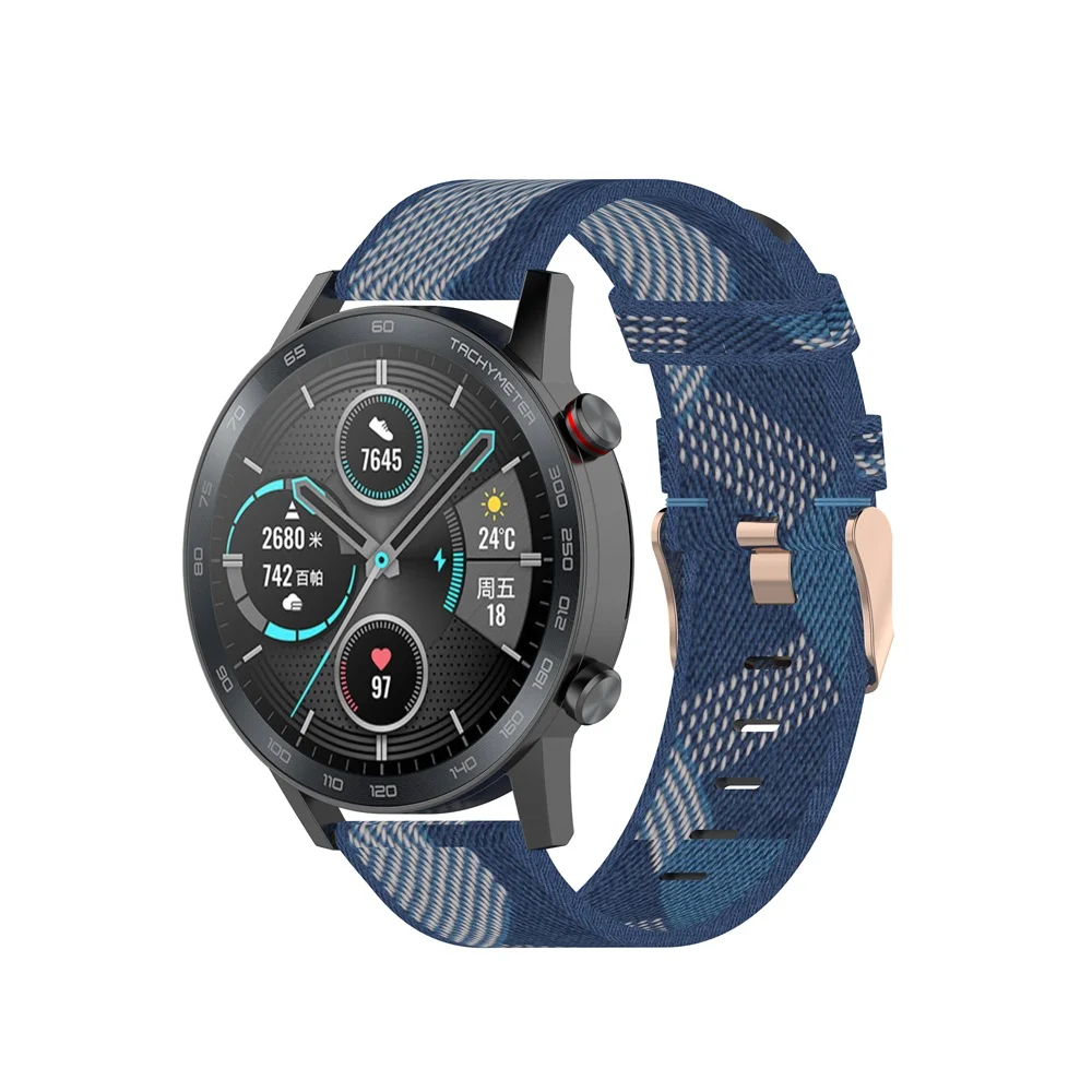 AKBNSTED 22MM Camouflage Nylon - مراجعة Canvas Strap Watch وسعره